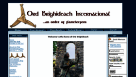 What Ordbrighideach.org website looked like in 2018 (8 years ago)