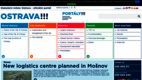 What Ostrava.cz website looked like in 2018 (6 years ago)