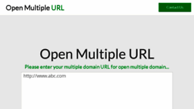 What Openmultipleurl.com website looked like in 2018 (6 years ago)