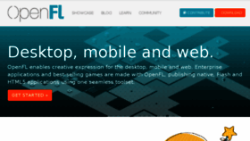What Openfl.org website looked like in 2018 (6 years ago)