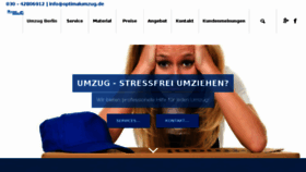 What Optimalumzug.de website looked like in 2018 (6 years ago)