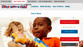 What Onceuponachild.com website looked like in 2018 (7 years ago)