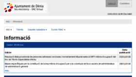 What Oac.denia.es website looked like in 2018 (6 years ago)