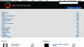 What Opendesktop.org website looked like in 2018 (6 years ago)