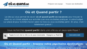 What Ou-et-quand.net website looked like in 2018 (6 years ago)