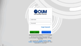 What Oumvle.oum.edu.my website looked like in 2018 (6 years ago)