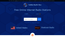 What Onlineradiobox.com website looked like in 2018 (6 years ago)