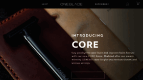 What Onebladeshave.com website looked like in 2018 (6 years ago)