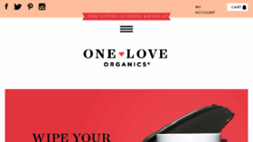 What Oneloveorganics.com website looked like in 2018 (6 years ago)