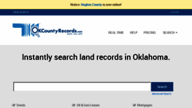 What Okcountyrecords.com website looked like in 2018 (6 years ago)