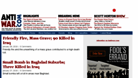 What Original.antiwar.com website looked like in 2018 (6 years ago)