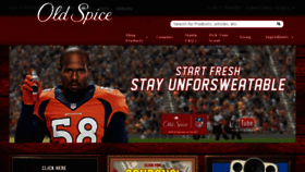 What Oldspice.com website looked like in 2018 (6 years ago)
