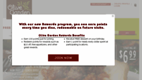 What Olivegarden.com website looked like in 2018 (6 years ago)