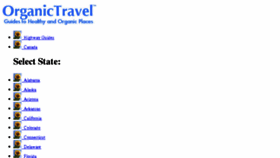 What Organictravel.com website looked like in 2018 (6 years ago)