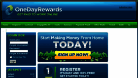 What Onedayrewards.com website looked like in 2018 (6 years ago)