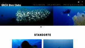 What Orca-diveclubs.com website looked like in 2018 (6 years ago)