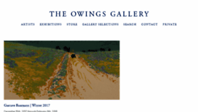 What Owingsgallery.com website looked like in 2018 (6 years ago)