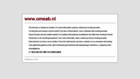 What Omeab.nl website looked like in 2018 (6 years ago)