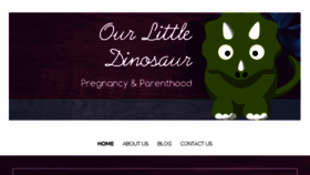 What Ourlittledinosaur.com website looked like in 2018 (6 years ago)
