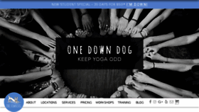 What Onedowndog.com website looked like in 2018 (6 years ago)