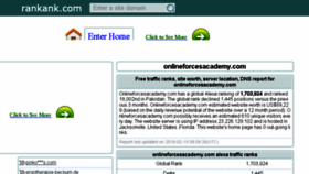 What Onlineforcesacademy.com.rankank.com website looked like in 2018 (6 years ago)