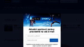 What O2tvsport.cz website looked like in 2018 (6 years ago)
