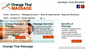 What Orange-thai-massage.com website looked like in 2018 (6 years ago)