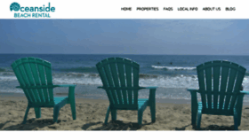 What Oceansidebeachrental.com website looked like in 2018 (6 years ago)