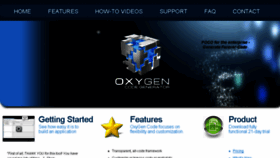 What Oxygencode.com website looked like in 2018 (7 years ago)