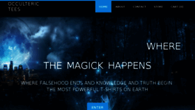 What Occulterictees.com website looked like in 2018 (6 years ago)