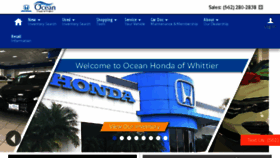 What Oceanhondawhittier.com website looked like in 2018 (6 years ago)