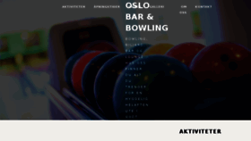 What Oslobowling.no website looked like in 2018 (6 years ago)