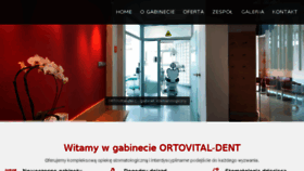 What Ortovital-dent.pl website looked like in 2018 (6 years ago)