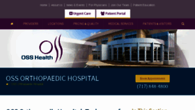 What Osshospital.com website looked like in 2018 (6 years ago)
