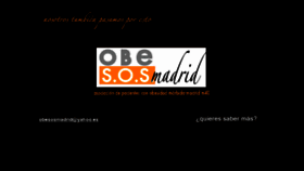 What Obesosmadrid.org website looked like in 2018 (6 years ago)