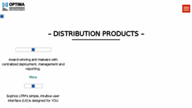 What Optima-distribution.com website looked like in 2018 (6 years ago)