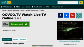 What Oovoo-tv-watch-live-tv-online.soft112.com website looked like in 2018 (6 years ago)