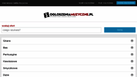 What Ogloszeniamuzyczne.pl website looked like in 2018 (6 years ago)