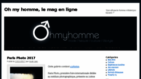 What Ohmyhomme.fr website looked like in 2018 (6 years ago)