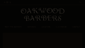 What Oakwoodbarbers.com website looked like in 2018 (6 years ago)