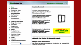 What Oekoreferat.de website looked like in 2018 (6 years ago)
