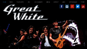 What Officialgreatwhite.com website looked like in 2018 (6 years ago)