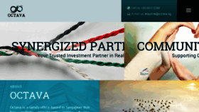 What Octava.sg website looked like in 2018 (7 years ago)