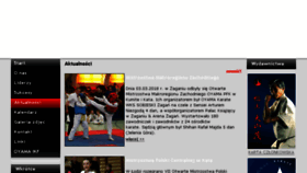 What Oyama-karate.pl website looked like in 2018 (6 years ago)