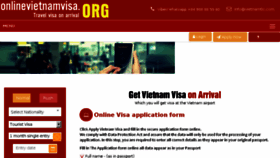 What Onlinevietnamvisa.org website looked like in 2018 (6 years ago)