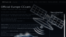 What Oecccam.net website looked like in 2018 (6 years ago)