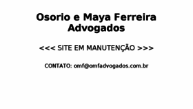 What Omfadvogados.com.br website looked like in 2018 (7 years ago)