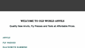 What Oldworldanvils.com website looked like in 2018 (6 years ago)