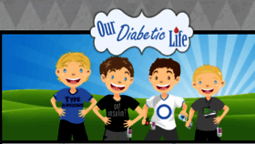 What Ourdiabeticlife.com website looked like in 2018 (6 years ago)