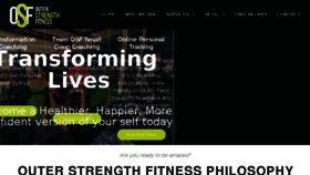 What Outerstrengthfitness.com website looked like in 2018 (6 years ago)